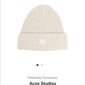 Beige Acne Studios Beanie